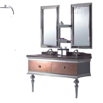 China Modern Luxury Bathroom Vanity Hotel Bathroom Sinks And Cabinet Sets Luxury Bathroom Cabinet SS9032 for sale