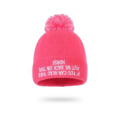 China Custom Red Blue Winter Casual Hats Knitted Cozy Beanie Winter Cap for sale