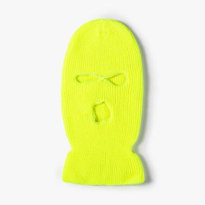 China Headgear Ski Mask Beanie 3 Thermal Cycling Balaclava Hole Knitted Full Face Cover Winter Neck Warmer Windproof Heating for sale