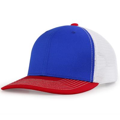 China JOINT Custom Trucker Hat Structured Sports Breathable Adjustable Plain Mesh Back Cap Hat for sale