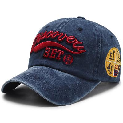 China Cheap 6-Panel Hat 3d Embroidery High End Cotton Denim Baseball Cap And Hat for sale