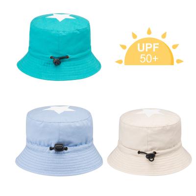 China Protective Kids Bucket Hat Sun Hat Bucket Hat For Boys Girls Summer Sun Protection Cotton Beach Unisex Hat for sale