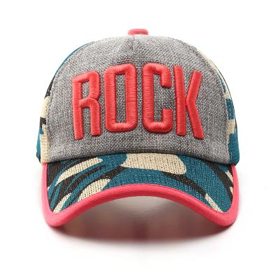 China breathable & Waterproof Trucker Hat with 3D ROCK Embroidered on Panel, Military Army Baseball Cap Print Trucker Hat for sale