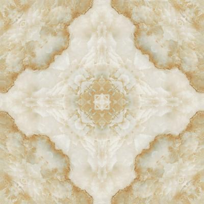 China Modern Yellow Beige Orange Porcelain Floor Decoration Different Pattern Glazed Tiles for sale