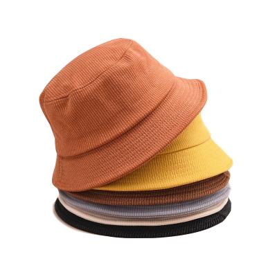 China Factory Wholesale Striped Custom Logo Hat Cotton Bucket Hat Outdoor Fishing for sale