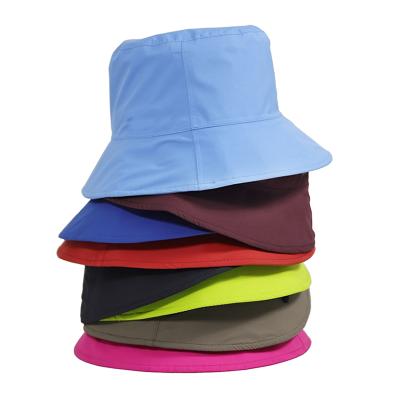 China Bucket Hats Fisherman Style Bucket Hats Bulk European And American Design Online Your Own Water Proof Nylon Bucket Hat Custom for sale