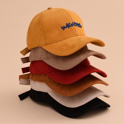 China JOINT Bulk Custom Embroidery Logo Sports Baseball Hat Suede Running Hat for sale