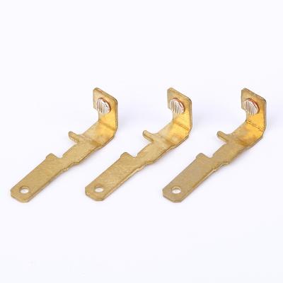 China Industry Metal Brass Stamping Part Switch Contacts Copper Sheet Metal Processing Stamping Bending Parts for sale