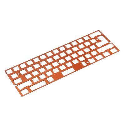 China Customized New Model Keyboard Brass Plate Copper Keyboard Case And Plate Custom CNC Mechanized Gaming Keyboard Aluminum Case for sale