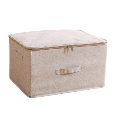 China Customized Viable Many Color Non Woven Foldable Storage Box Clothing Storage With Lid for sale