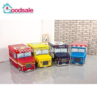 China Viable Wholesale Foam Stool Cube Liner Folding Bus Kids Shoes Storage Box for sale