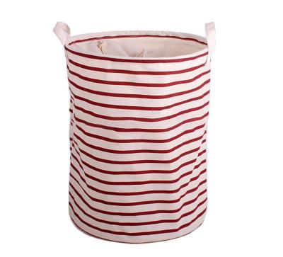 China Sustainable Collapsible Clothes Laundry Hamper Collapsible Round Cloth Storage Basket Bathroom Laundry Bucket for sale