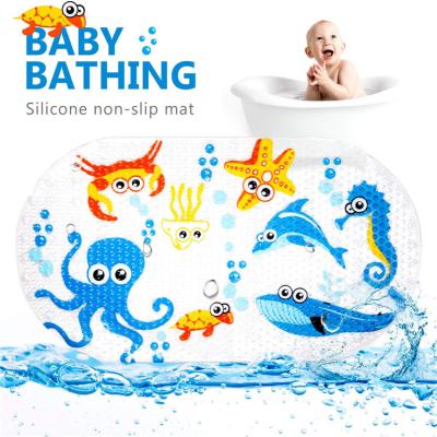 China Anti Slip Luxury Hotel PVC Bath Mat Kids Bath Mats Non Slip Luxury Safty Stone Bath Mat Sustainable Non Slip for sale