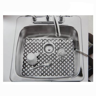 China Large Size Sustainable Cutting Plates Silicone Type Plastic Kitchen Sink Liner Mat for sale