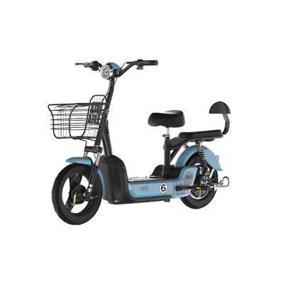 China Factory direct sale electric bicycle lithium battery steel electric city bicycle support customized color for sale