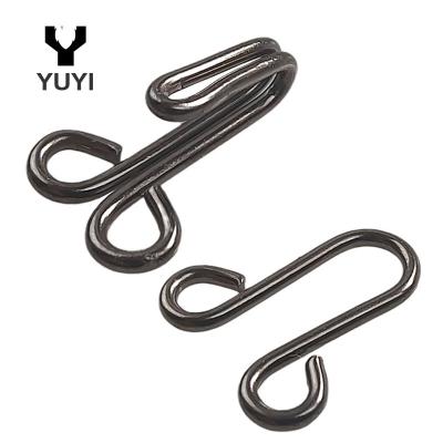 China Luggage Gun Color Metal Buckles Invisible Hidden Buckle Garment Accessories For Clothing Jeans for sale