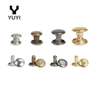 China Wholesale cheap double head rivet nickel free for shoes and clothing bags for sale