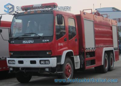 China Van de het Watertank van ISUZU 9000L 6x4 de Brandvrachtwagen, Dubbele de Asvrachtwagen van de Rijcabine 260Hp 3 Te koop