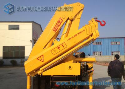 China 10 Ton Folding Arm Crane Mounted Truck , SQ10ZA3 Knuckle Boom Truck for sale