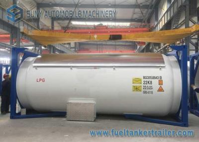 China 20 Foot Round LPG Tank Trailer , Anti - Corrosion Propane LPG Semi Trailer for sale