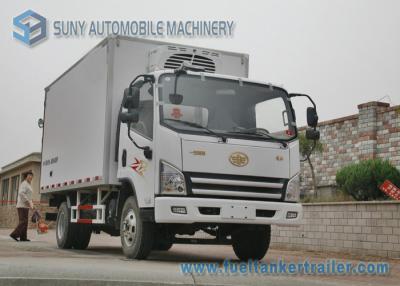 China FAW Light Duty 3000KG Refrigerator Van Truck Fresh Meat And Fish Transport Truck for sale