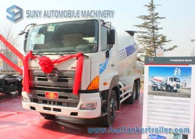 China 9 Cubic Meters Concrete Mixer Truck 350Hp HINO 700 LHD Foldable Chute for sale