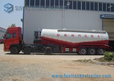 China Tri Axle 38 M3 Dry Bulk Tanker Trailer V Shape Cement Tank Semi Trailer for sale