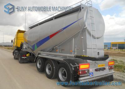 China 6 Wheels Mild Steel Dry Bulk Tanker Trailer Single Tyre 48000 L Volume for sale