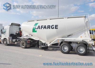 China Customized 28 m3 Dry Bulk Tanker Trailer 2 Axle Q345 / AL5083 for sale