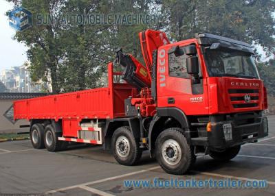 China Kraan van IVECO HONGYAN GENLYON 8x4 zette Vrachtwagencurseur 9 Motor 250 kW/340 PK op Te koop