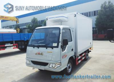 China Gasoline Engine 82 HP 4x2 Mini Refrigerator Van Truck Transport Ice Cream 1 T for sale