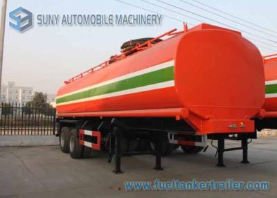 China Dilute Hydrochloric Acid  35000 L Chemical Liquid Tank Trailer 3 Axles for sale