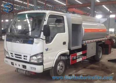 China ISUZU 4x2 Fuel Oil Tank Trailer Carbon Steel 4000 L Refuel Tanker Truck for sale