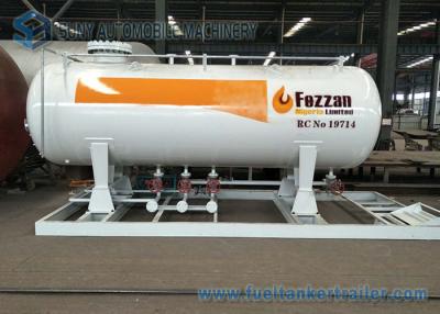 China 10M3 LPG Skid Filling Station 4.2T Lpg Skid Gas Tanker Double Nozzle Dispenser for sale