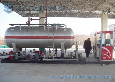 China Lpg Tank Trailer Truck 20000l Lpg Skid Gas Tanker 10tons Lpg Skid Filling Station for sale