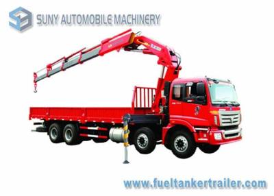 China FOTON AUMAN 8 X 4 Crane Mounted Truck XCMG 14 T Crane 270 HP FAST 9- Speed for sale