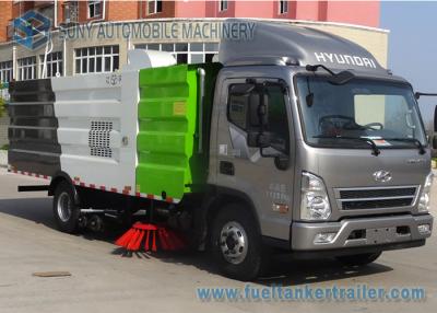 China Van de de Straatvegervrachtwagen van HYUNDAI 8000L 4x2 van de de borstelzuiging de straatvegervrachtwagen voor Filippijnen Te koop