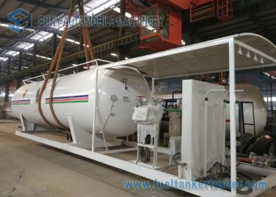 China 20M3 Liquid Petro LPG Tank Trailer , Small LPG Skid LPG Gate For Industrial for sale