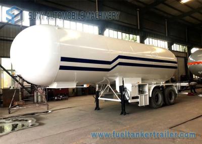 China 21T LPG Tank Trailer BPW 2 Axles 49600L LPG Gas Tanker Truck 1mm Rust Thickness for sale