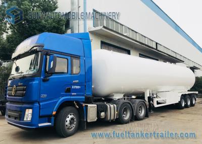 China 3 Axles 12 Wheels 56M3 LPG Tank Semi Trailer Transport Bower Trailer for sale