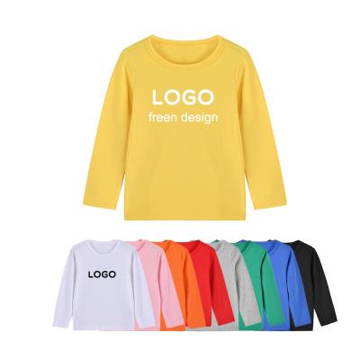 China 2022 New Design Kids T-shirt Autumn Stripped Long Sleeve Cotton Baby Boy Kids Anti-Shrink T-Shirts for sale