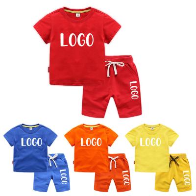 China Breathable Baby Boy Clothes Casual Baby Clothing Sets Kids Sweatshirts Sports T-shirt Shorts Kids Two Piece Short Set for sale