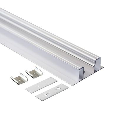 China New Design Decorations 48x16mm Through Light Channels Led Extrusion Profile For Led Light Bar for sale