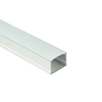 China Decorations 20X15A U Shape Extruded Aluminum Profile Wall Mounted Aluminum Profile Channel For Led Lighting for sale