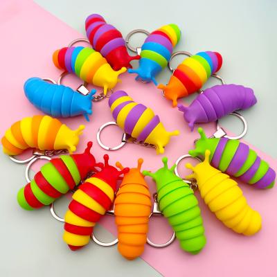 China Popular Slug Toy Small Finger Slug Fidget Relaxation Stimulator Office\Garden\Home\School 2022 New Articulating Stim Toy To Kids and Adults for sale