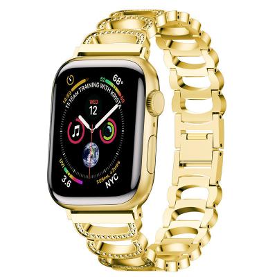 China New water resistant for pple watch band, metal watch band for iWatch bands alloy metal bracelet with diamonds for sale