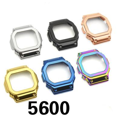 China Frame + Water Resistant 5600 DW5600 Metal Bezel Case Cover Watchband DW5600 Watch Band Stainless Steel Bracelet Belt Tools for sale