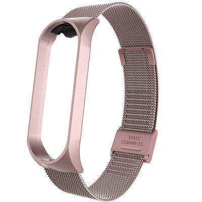 China Water Resistant Replacement Milanese Watch Belt For Smart Watch MI Band 5 Contains Protective Metal Case For Sports Fashion for sale