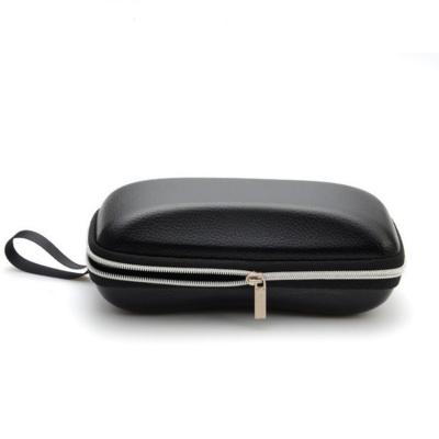 China Factory Supply New OEM Occhiali Luxury Leather Zipper Sunglass Case For Sale for sale