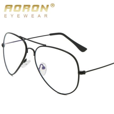 China Wholesale high quality anti-blue mirror frame metal frog fashion factory anti-blue light glasses in stock for sale